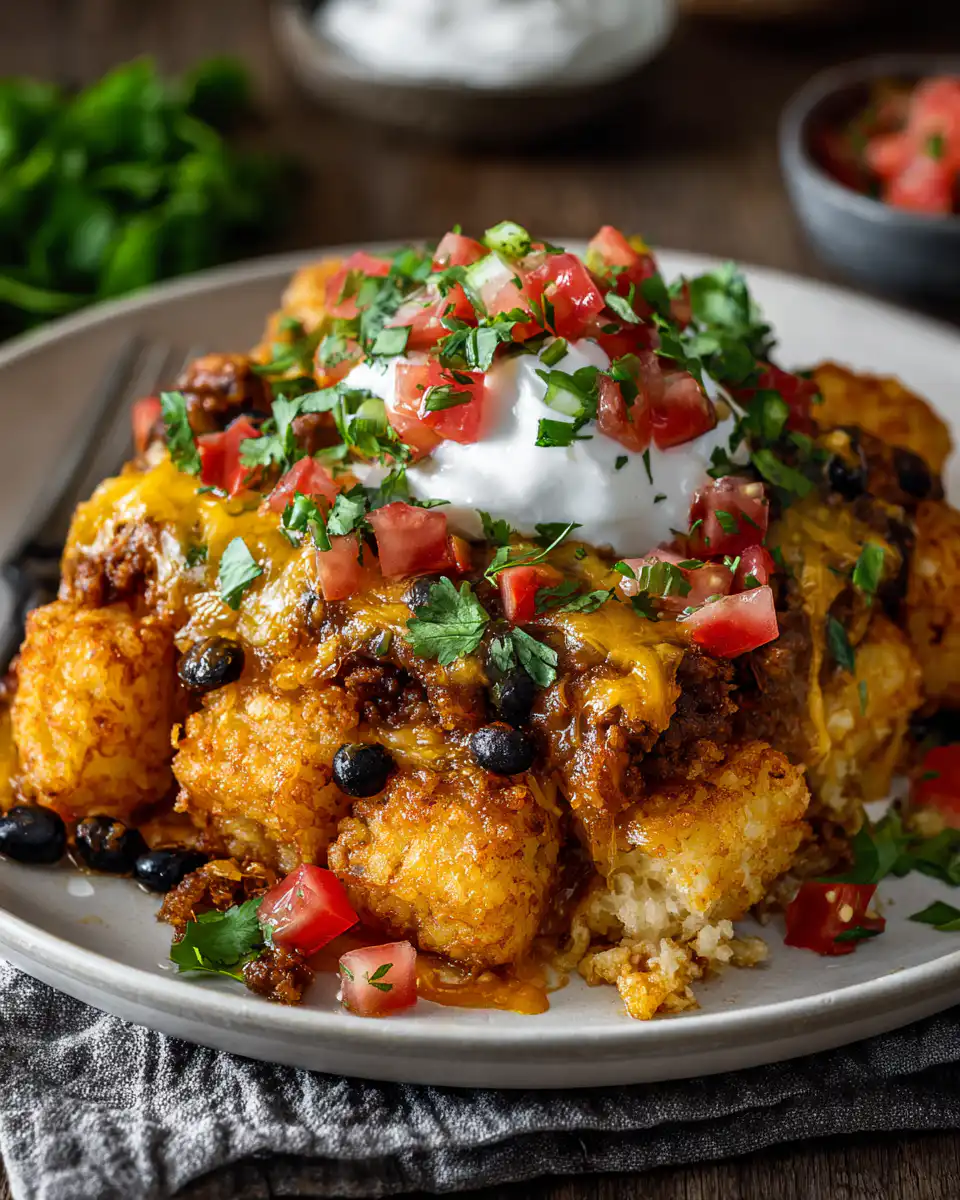 Mexican Tater Tot Casserole