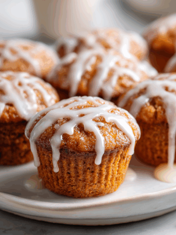 Mini Chai Muffins with Vanilla Bean Glaze