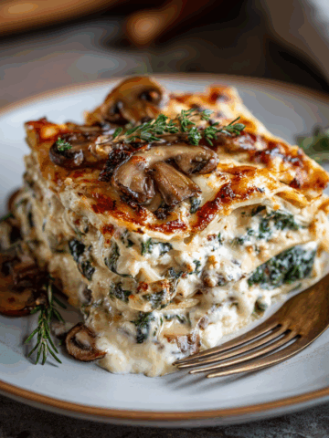 Mushroom And Spinach Lasagna