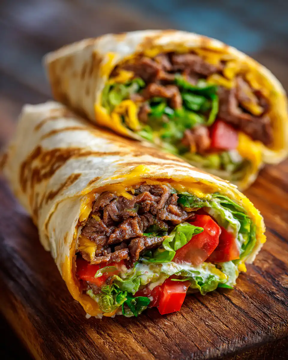 Nacho Cheese Beef Wrap