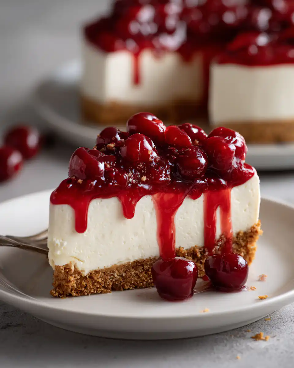 No-Bake Cherry Cheesecake