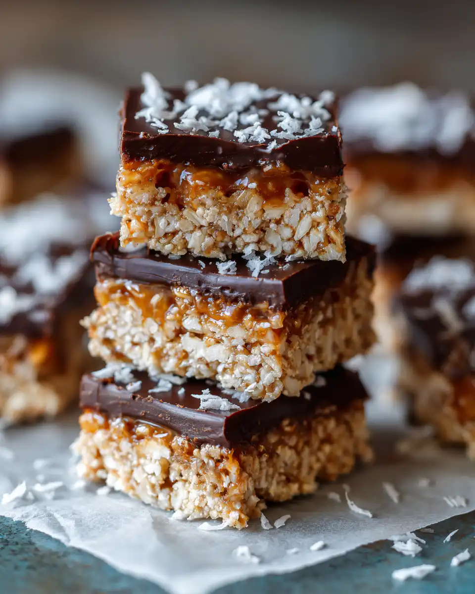 No Bake homemace crunch bars