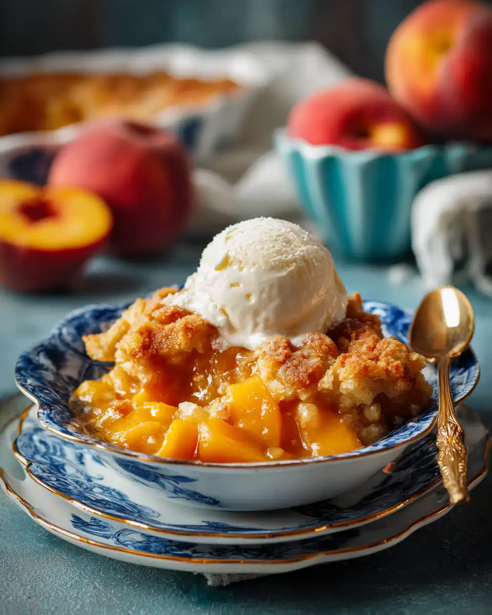 Old Fashioned Peach Cobbler