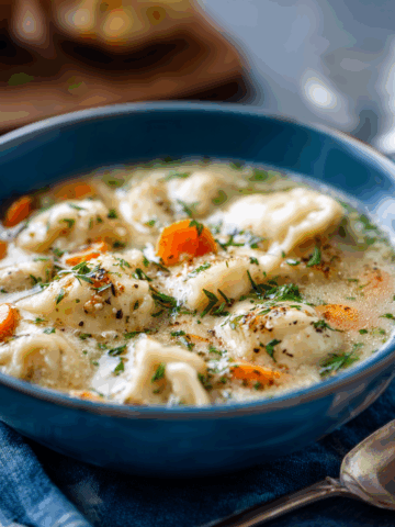 One Pot Chicken Dumpling Soup