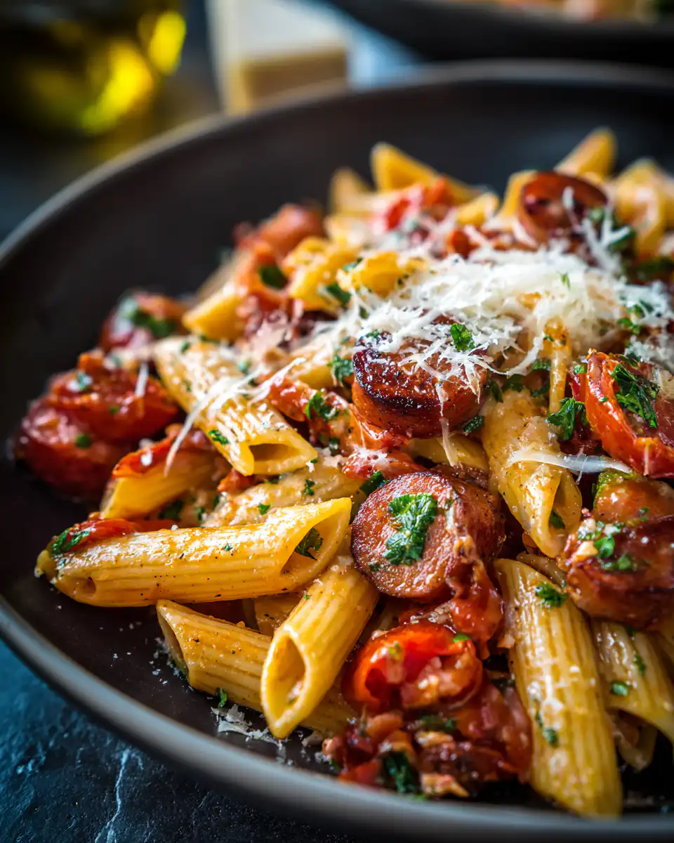One Pot Smoked Sausage Pasta