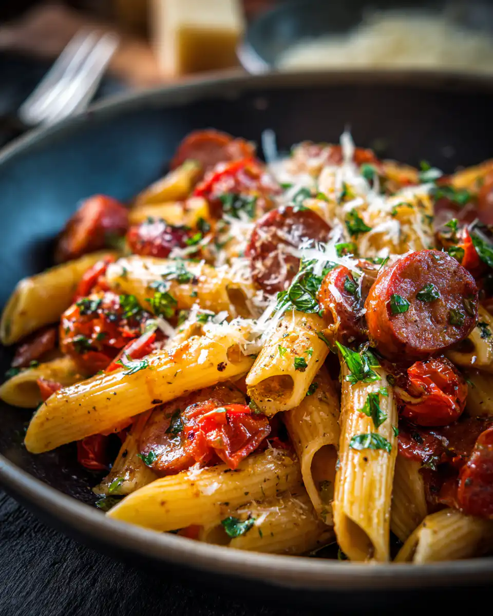 One Pot Smoked Sausage Pasta