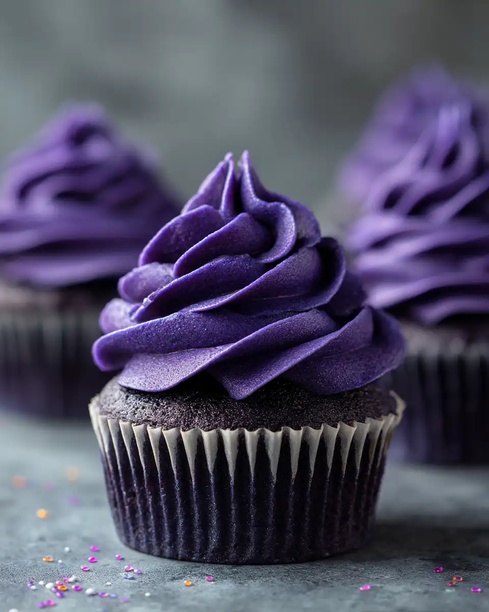 Purple Velvet Cupcakes
