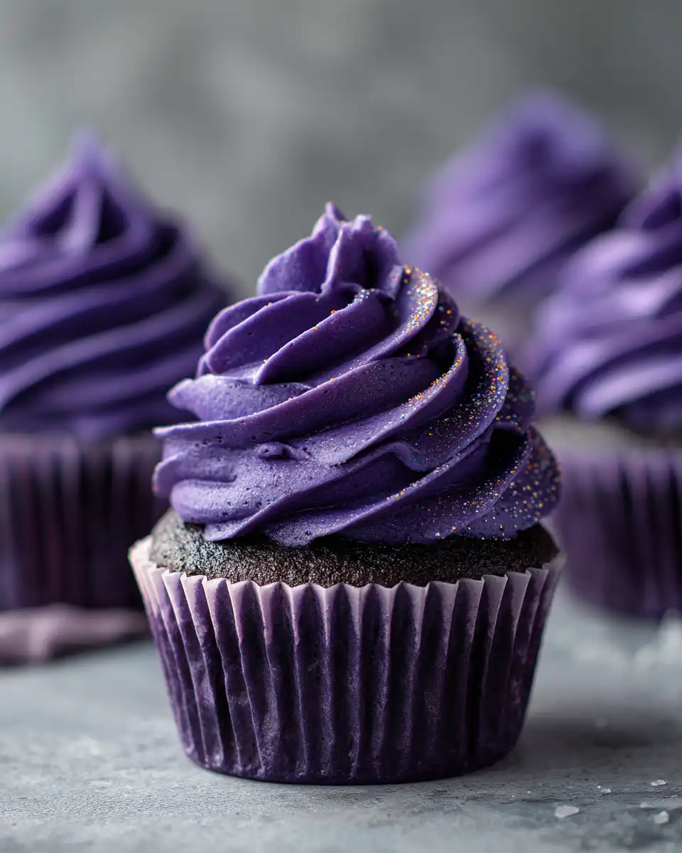 Purple Velvet Cupcakes