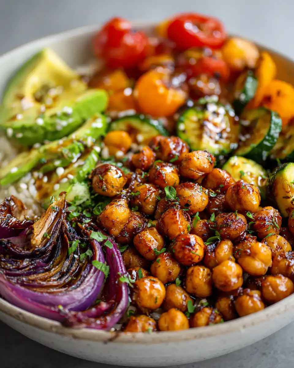 Roasted Chickpea and Veggie Bowl