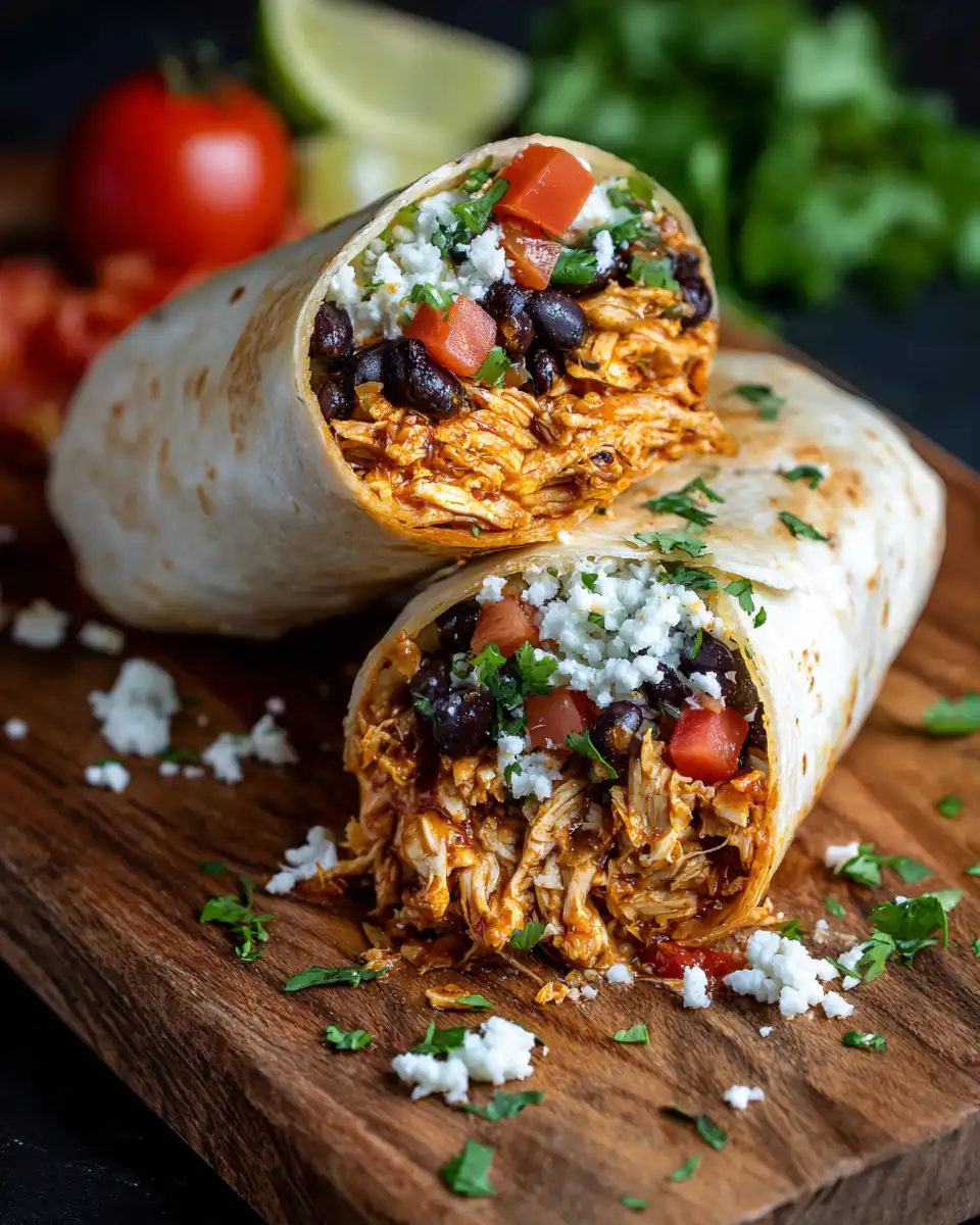 Slow Cooker Chicken Burritos