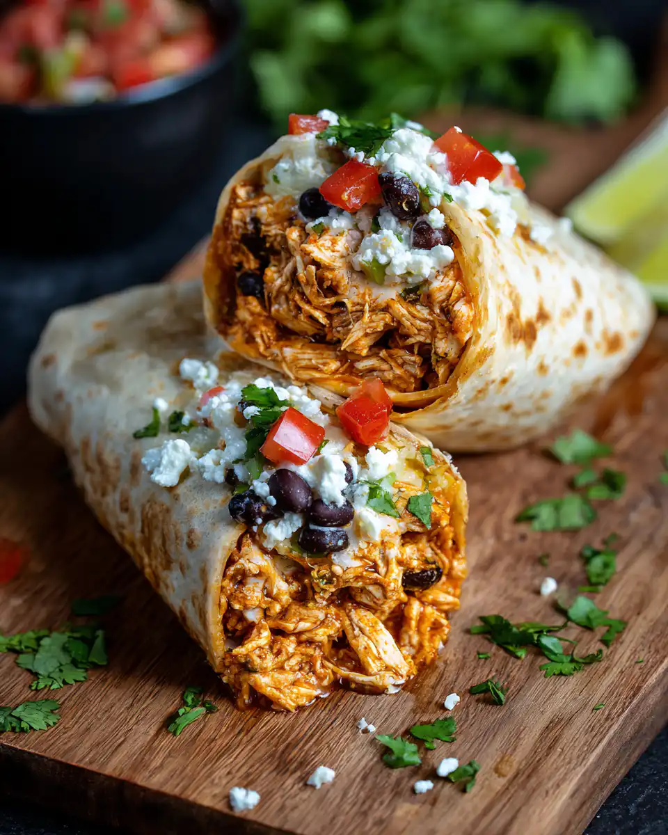Slow Cooker Chicken Burritos