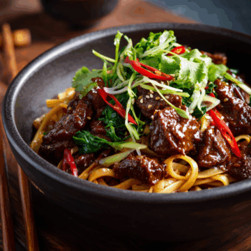 Sticky Beef Noodles
