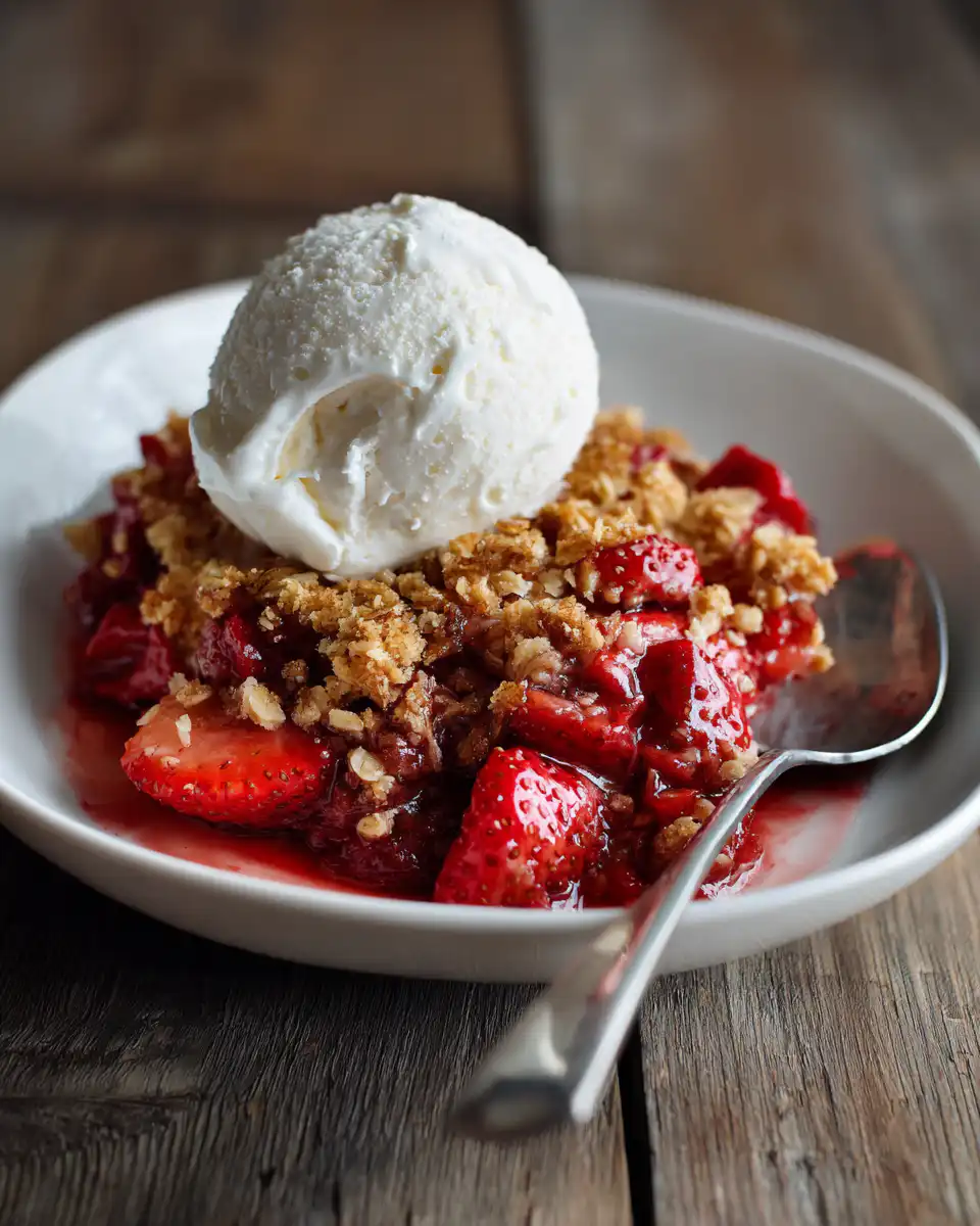 Strawberry Rhubarb Crisp