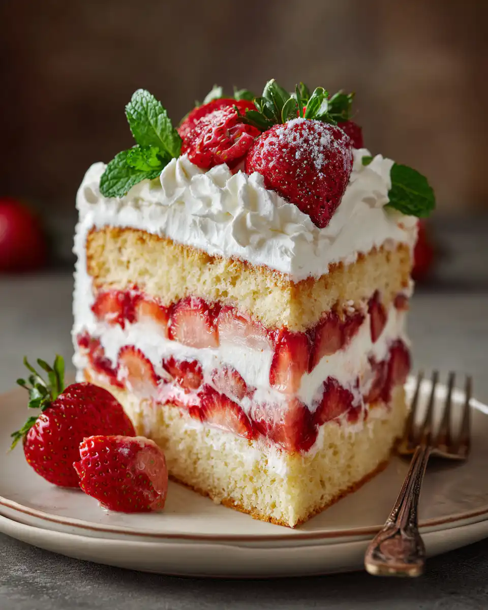 Strawberry Shortcake Layer Cake