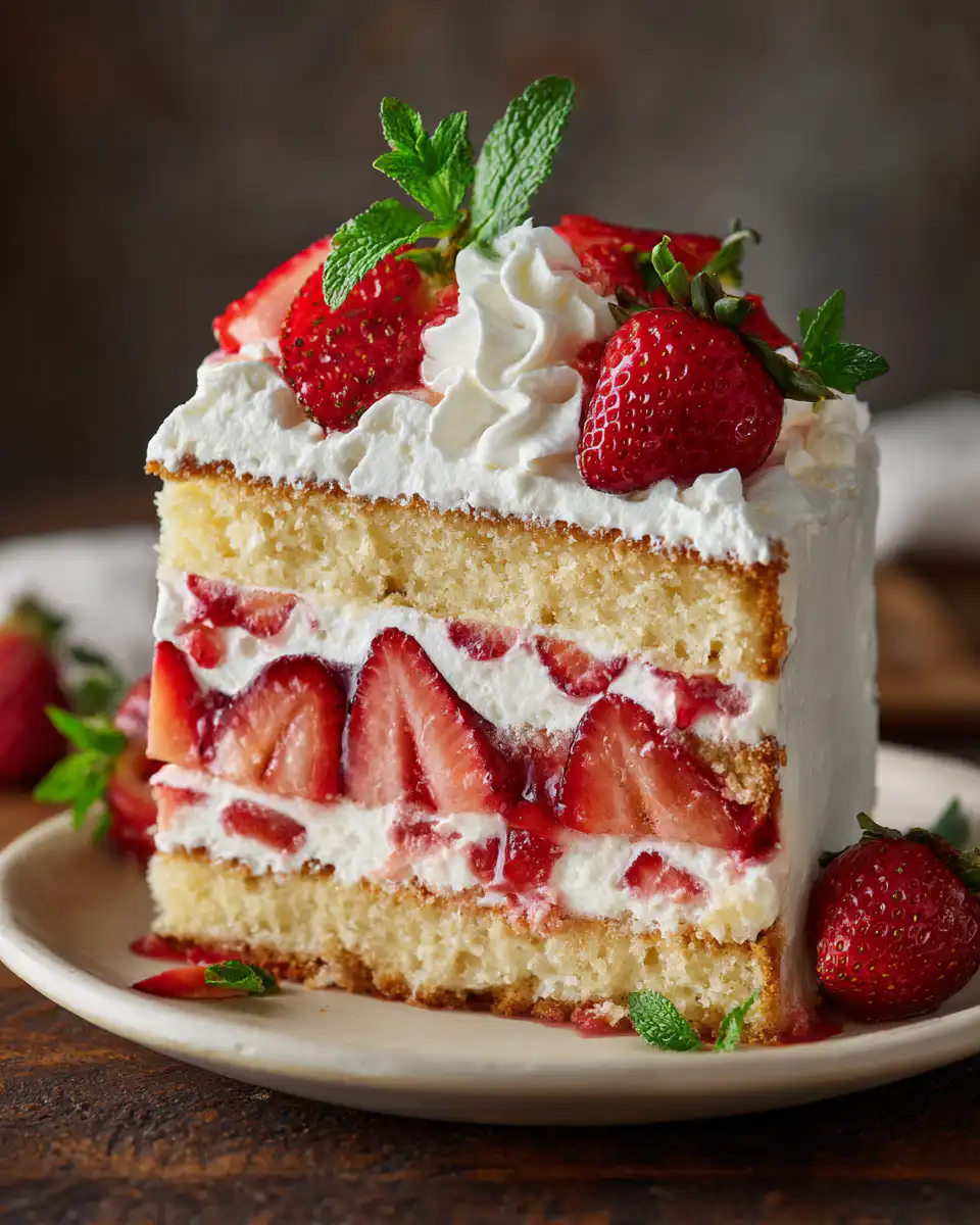 Strawberry Shortcake Layer Cake
