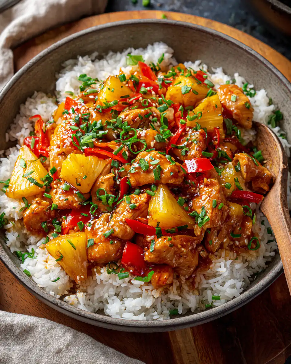 Sweet and Savory Pineapple Chicken and Rice Recipe