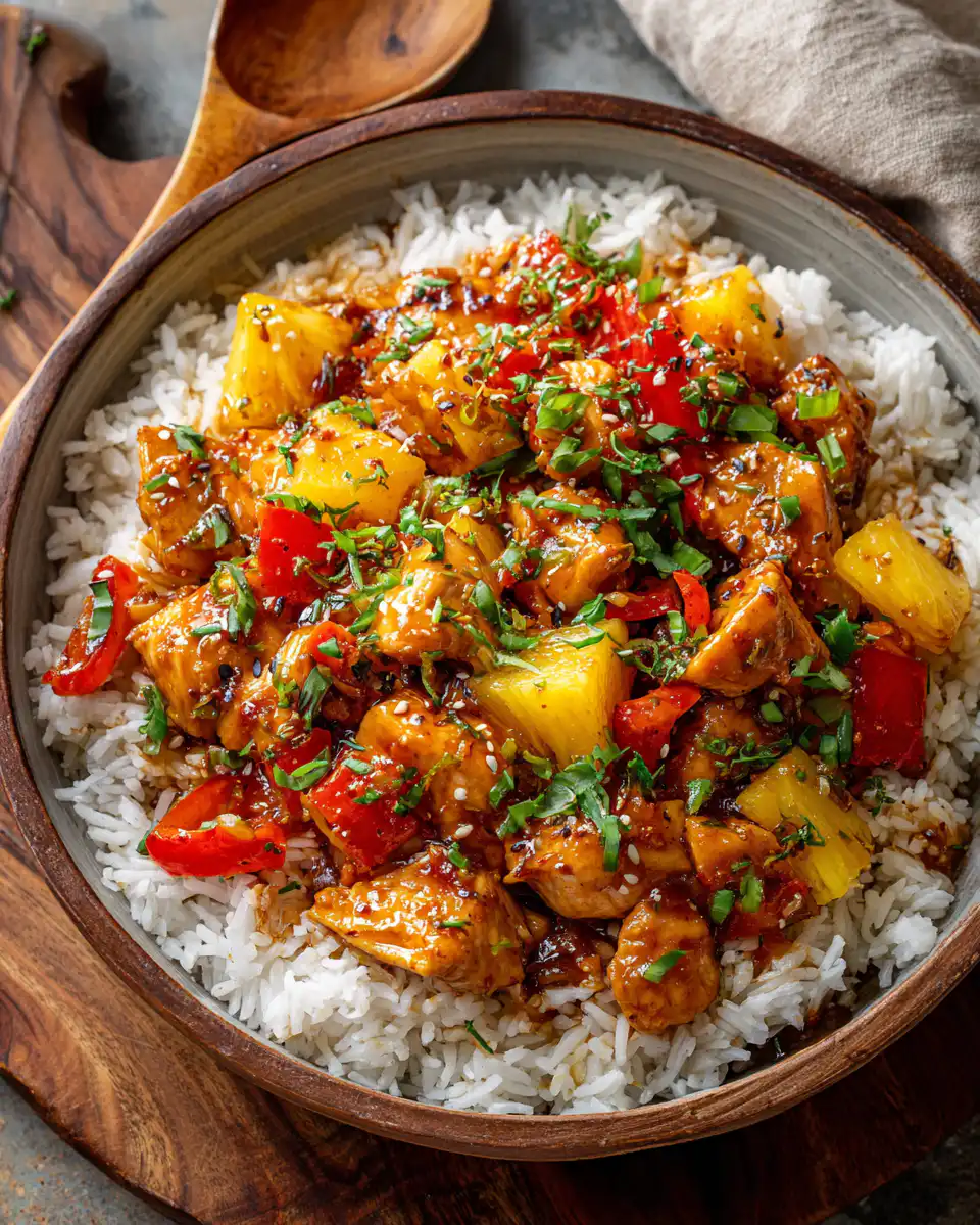 Sweet and Savory Pineapple Chicken and Rice Recipe