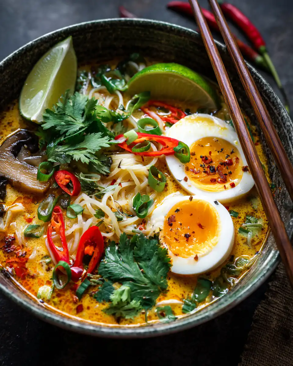 Thai Coconut Curry Noodle Soup