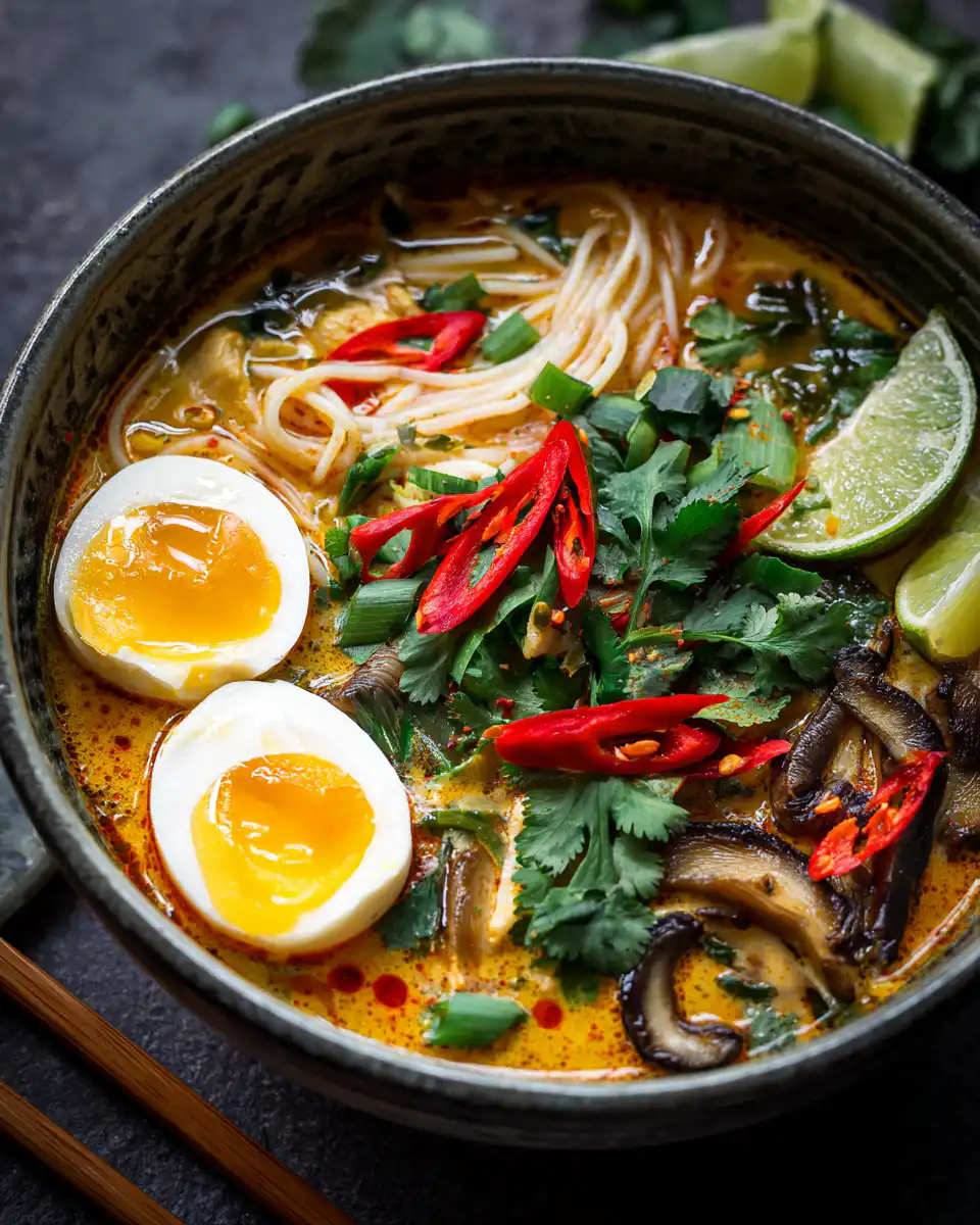 Thai Coconut Curry Noodle Soup