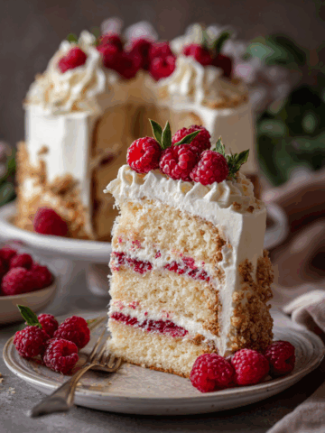 White Chocolate Raspberry Dream Cake Recipe