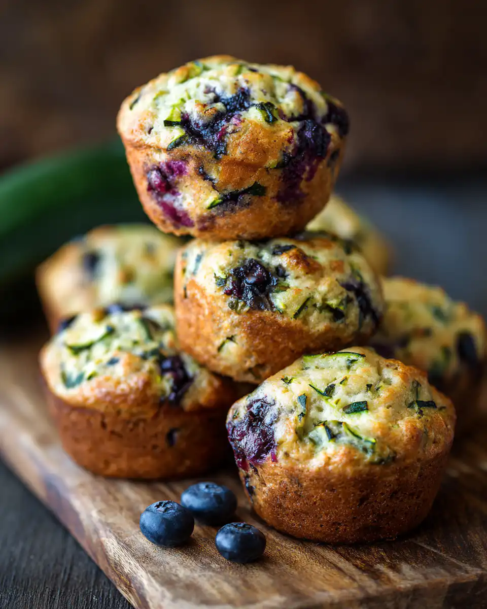 Zucchini Blueberry Muffins