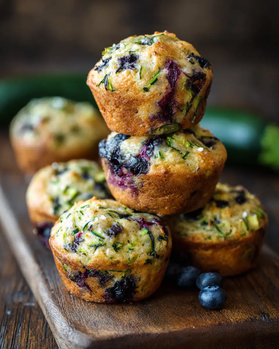 Zucchini Blueberry Muffins