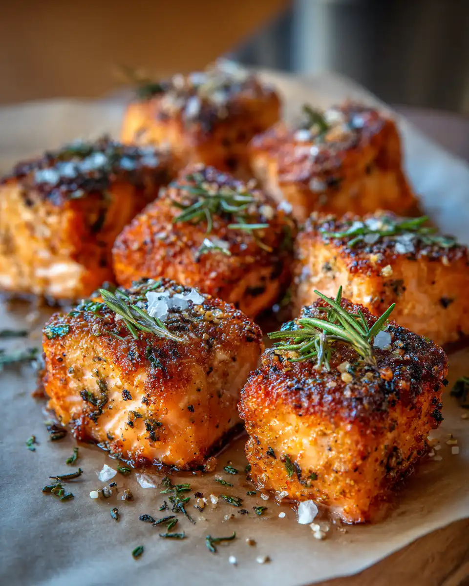 air fryer salmon bites