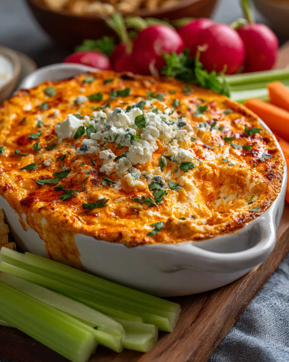 cottage cheese buffalo chicken dip