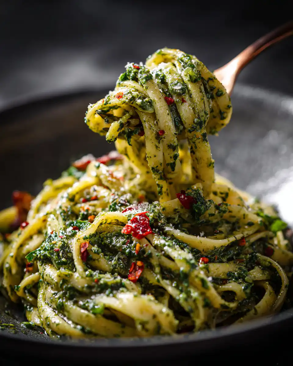 creamy pesto pasta