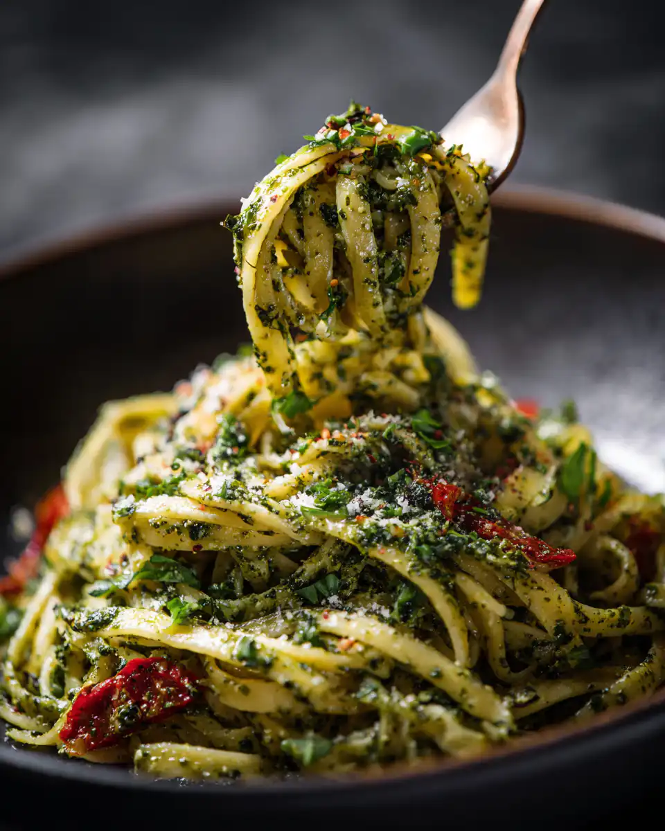 creamy pesto pasta