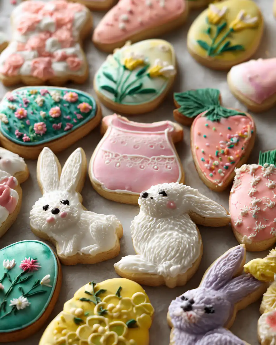easter cutout cookies