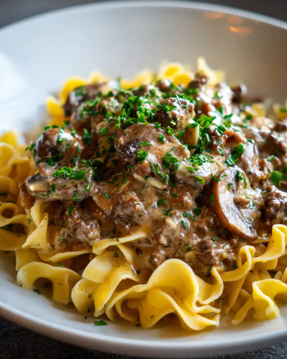 ground beef stroganoff