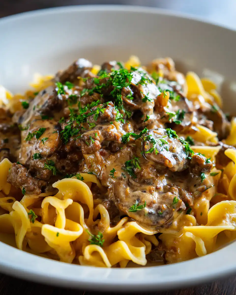 ground beef stroganoff