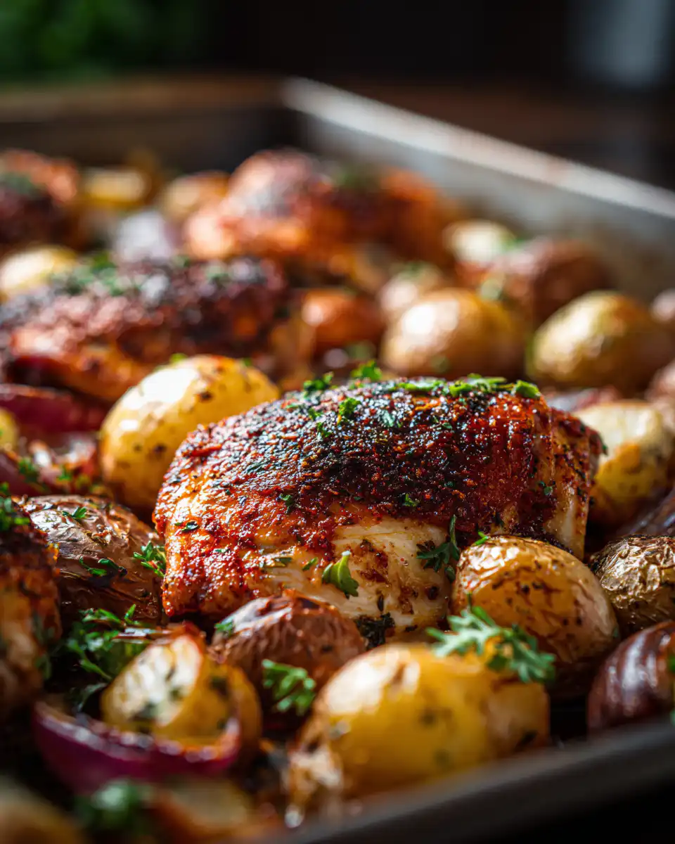 sheet pan chicken and potatoes