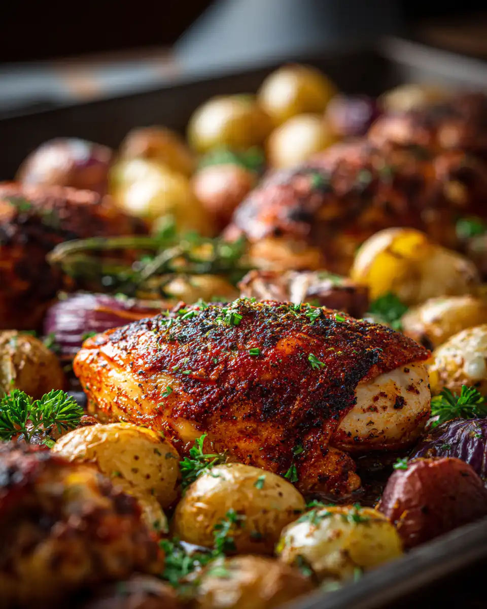 sheet pan chicken and potatoes