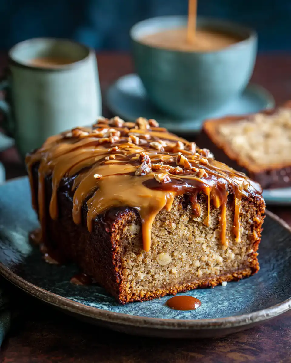 Apple Butter Pound Cake with Caramel Frosting