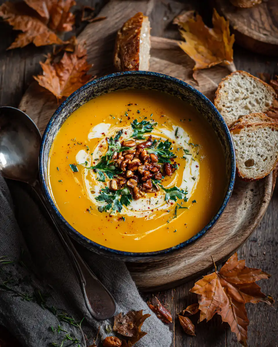 Autumn Carrot and Sweet Potato Soup