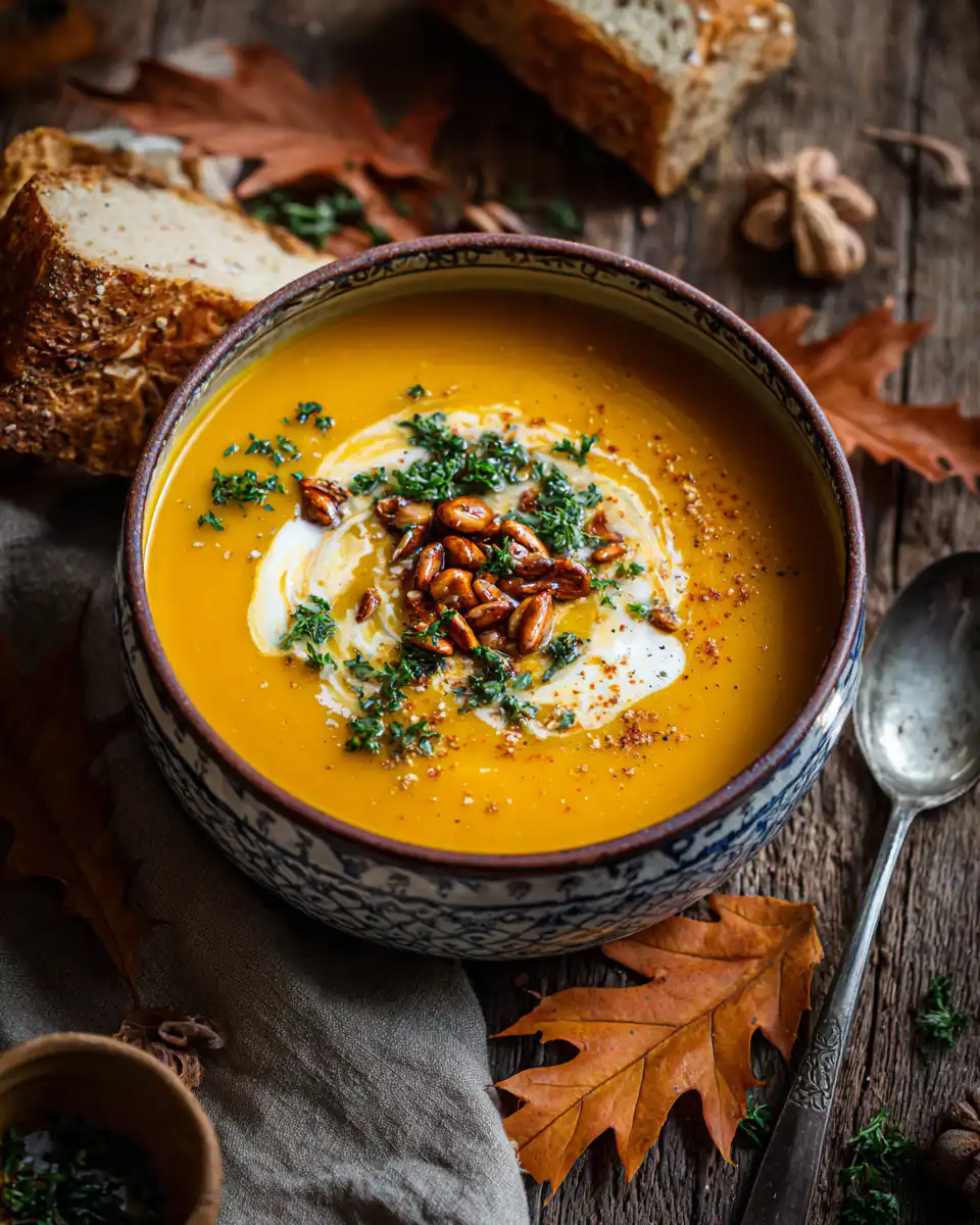 Autumn Carrot and Sweet Potato Soup