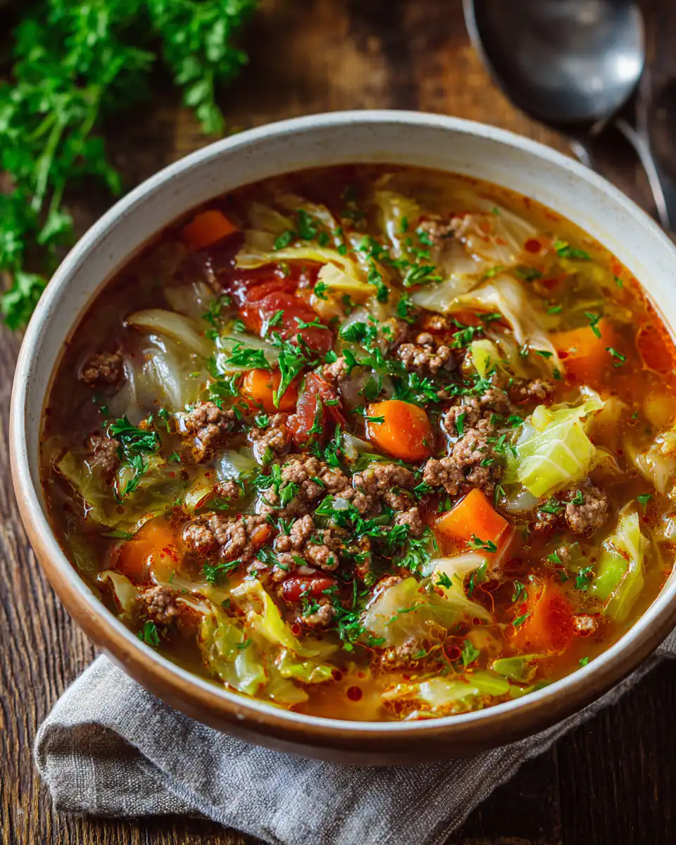 Cabbage Beef Soup