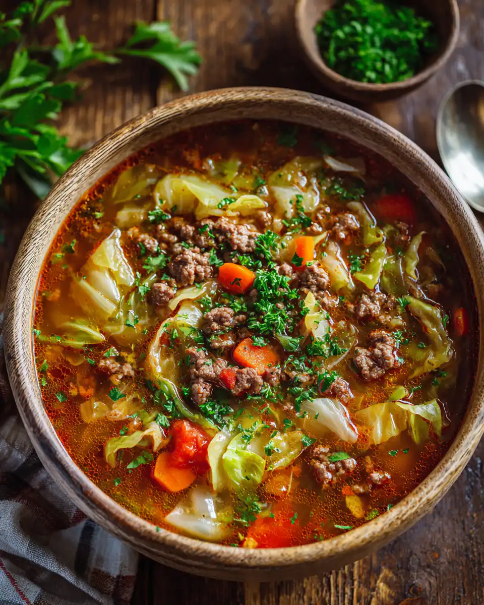 Cabbage Beef Soup