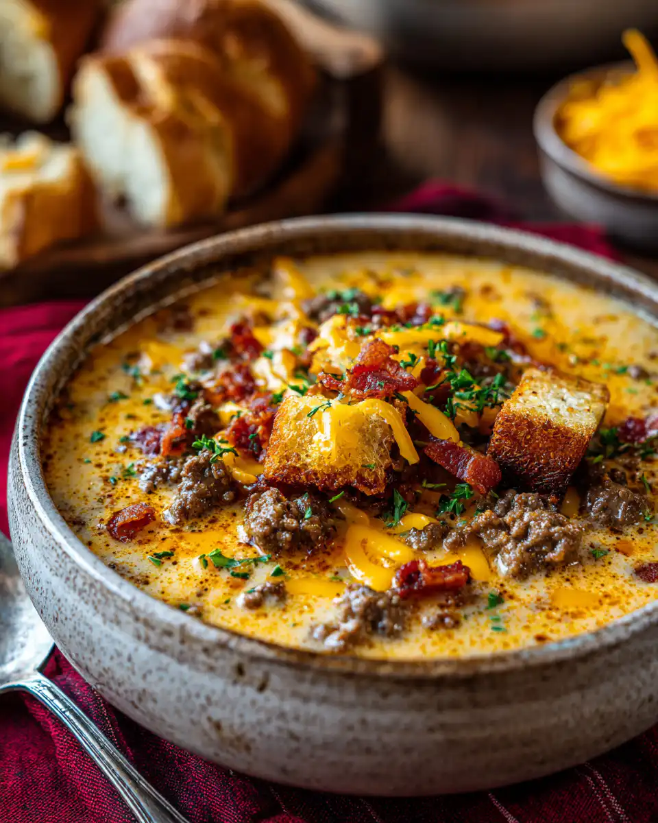 Cheeseburger Soup