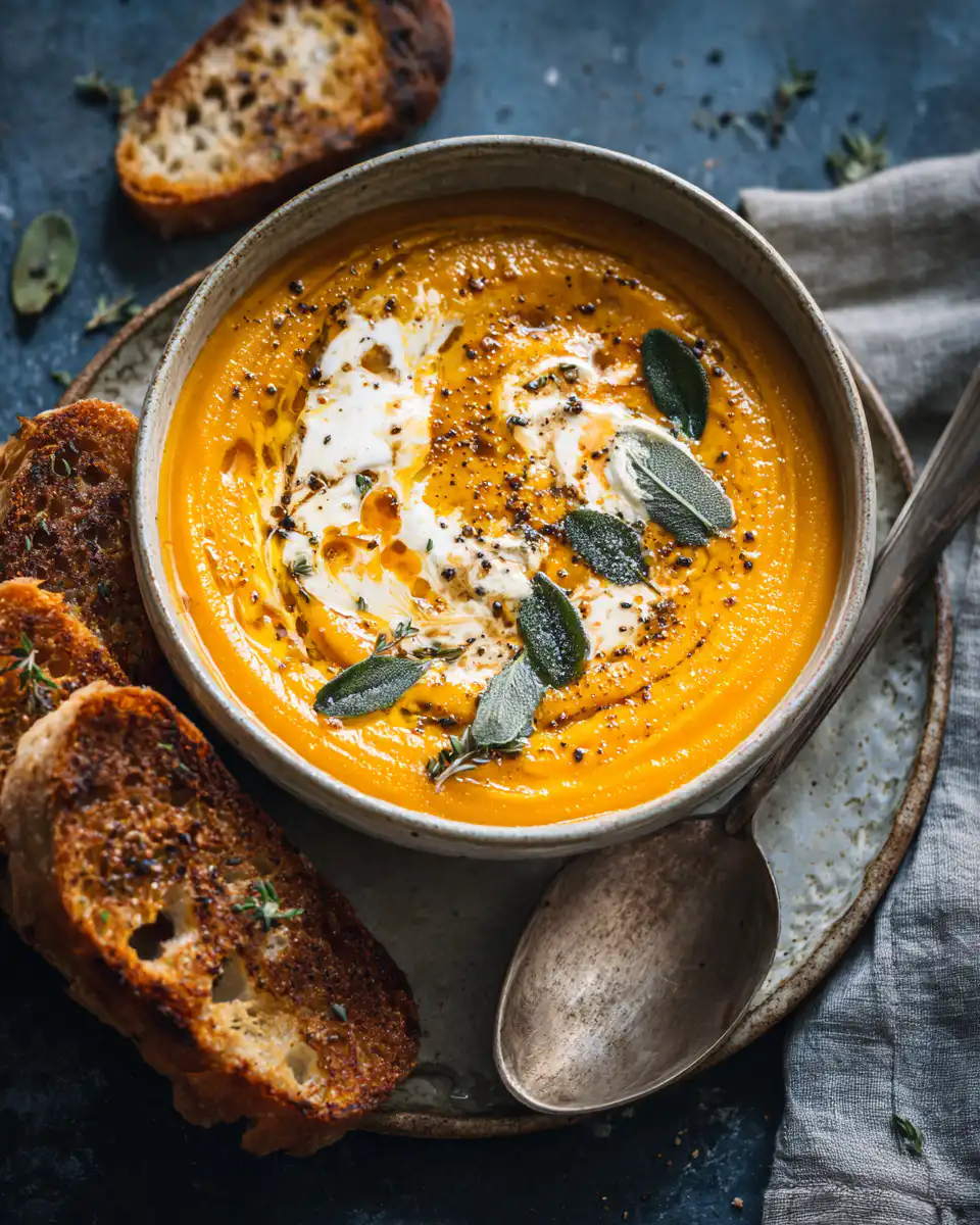Creamy Roasted Carrot Soup