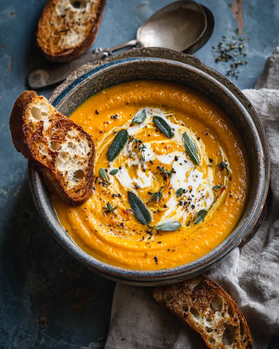 Creamy Roasted Carrot Soup