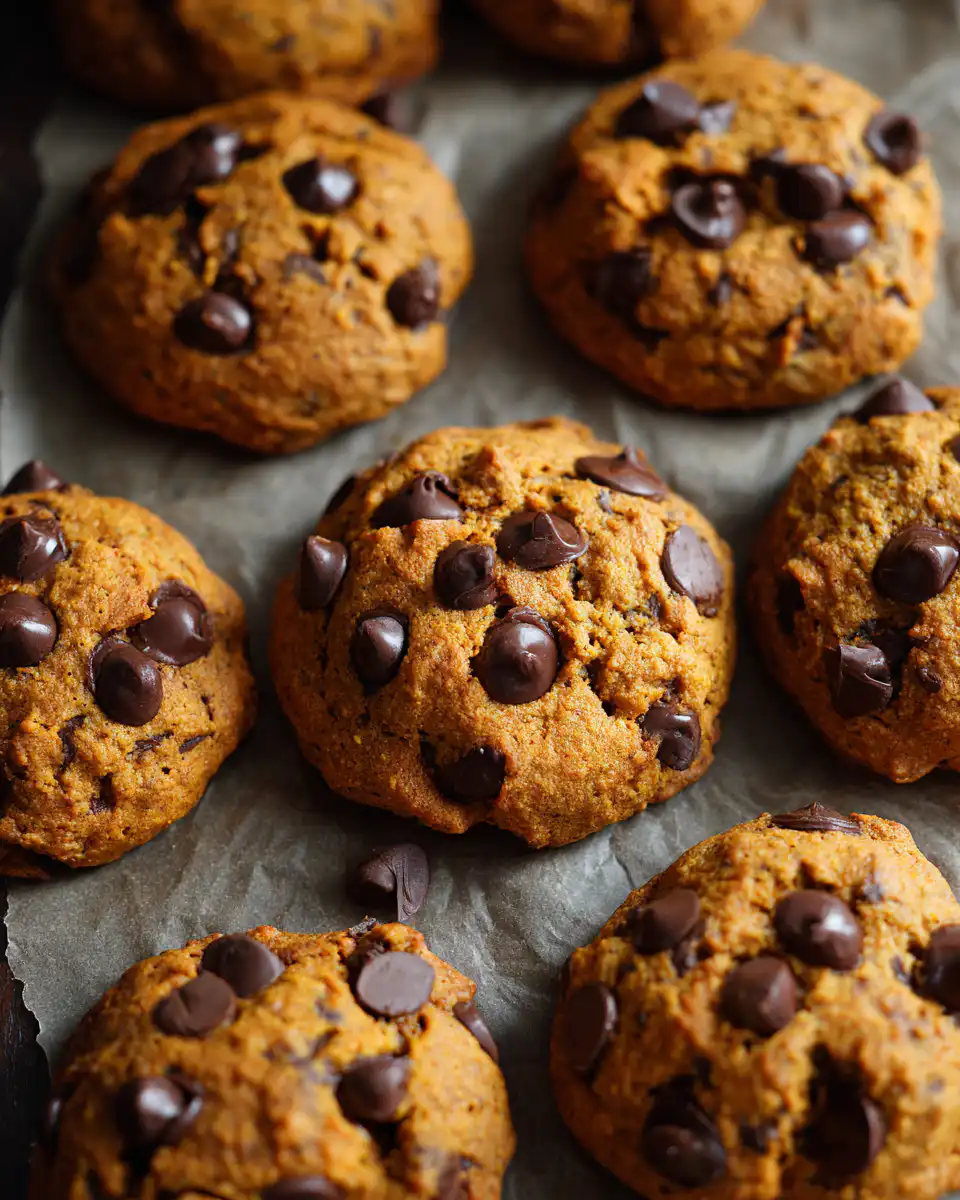 chocolate chip pumpkin cookies
