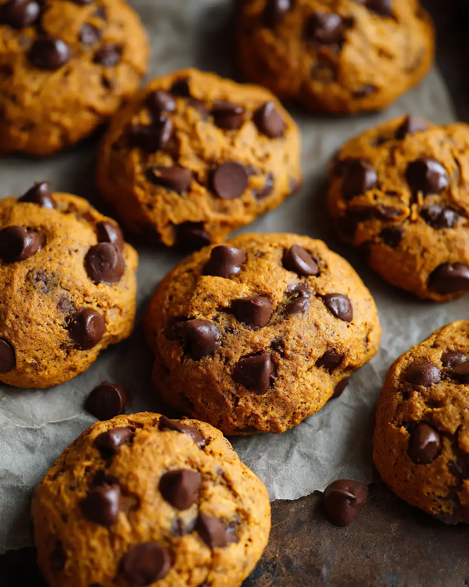 chocolate chip pumpkin cookies
