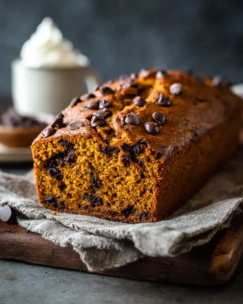 pumpkin chocolate chip bread