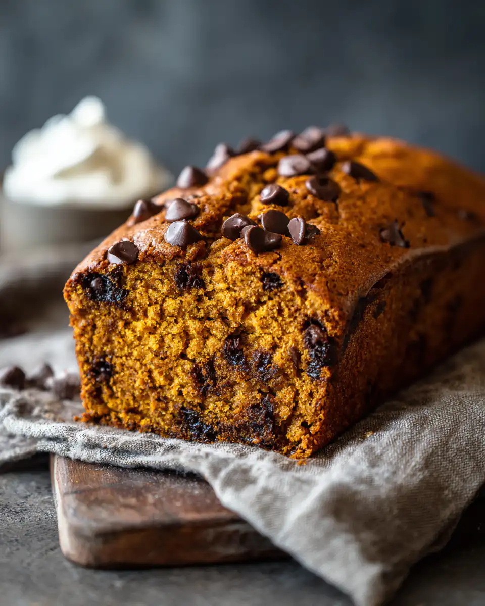 pumpkin chocolate chip bread