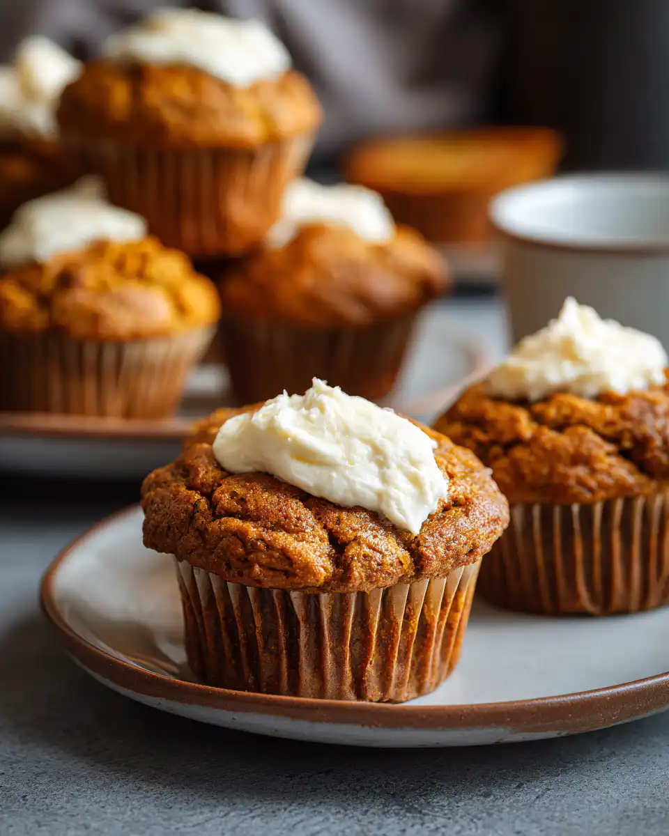 pumpkin muffins with cream cheese