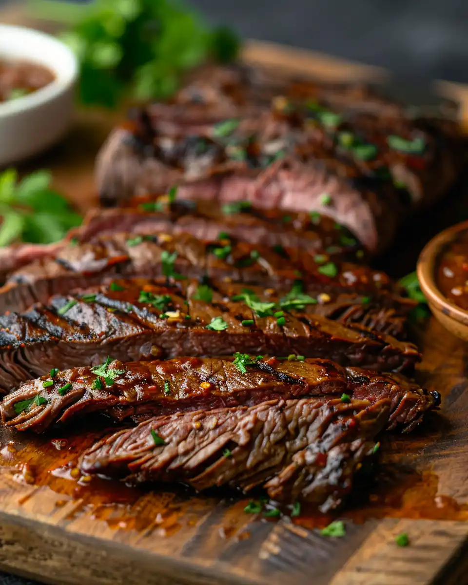 Close-up of carne asada marinade ingredients ready for pressure cooking
