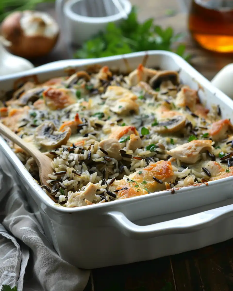Close-up of chopped ingredients and wild rice being prepared in skillet